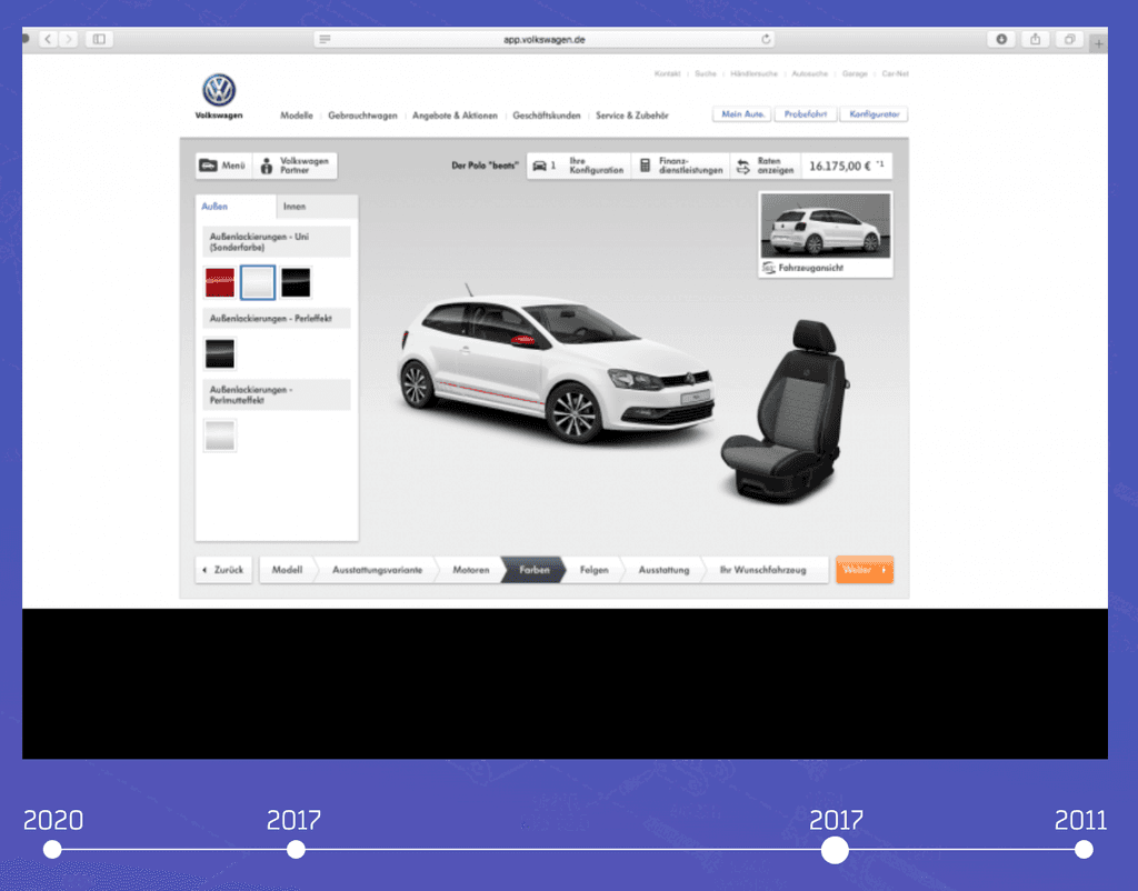 Der Car-Konfigurator von Volkwagen